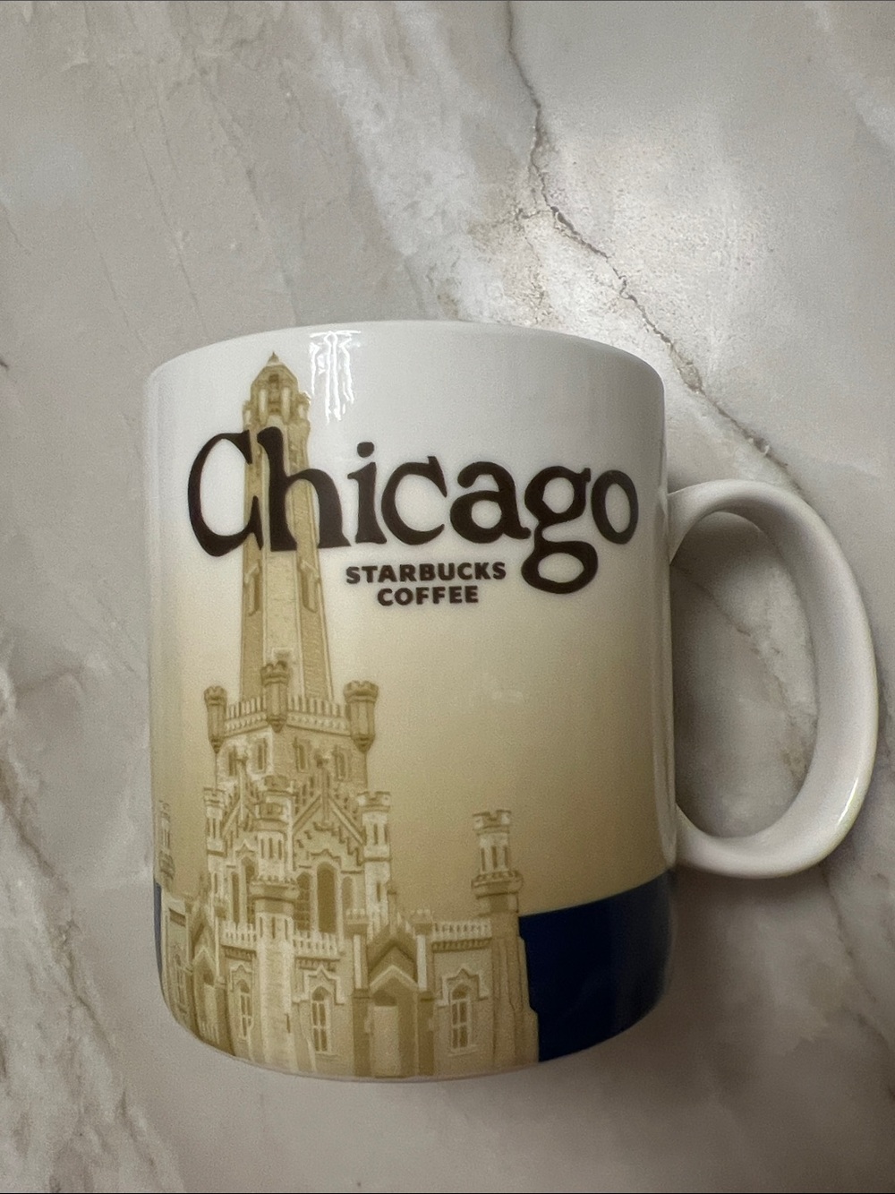 Starbucks Global Icon Series Chicago Mug Ceramic Chicago Starbucks Mug - Cream